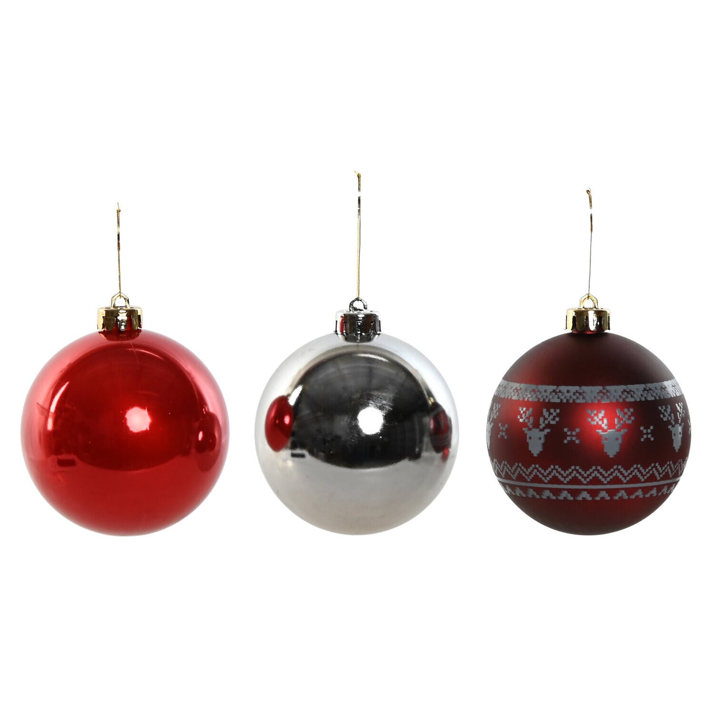 BOLA DECORACION SET 15 PE 21:5X21:5X22:5 8CM ROJO
