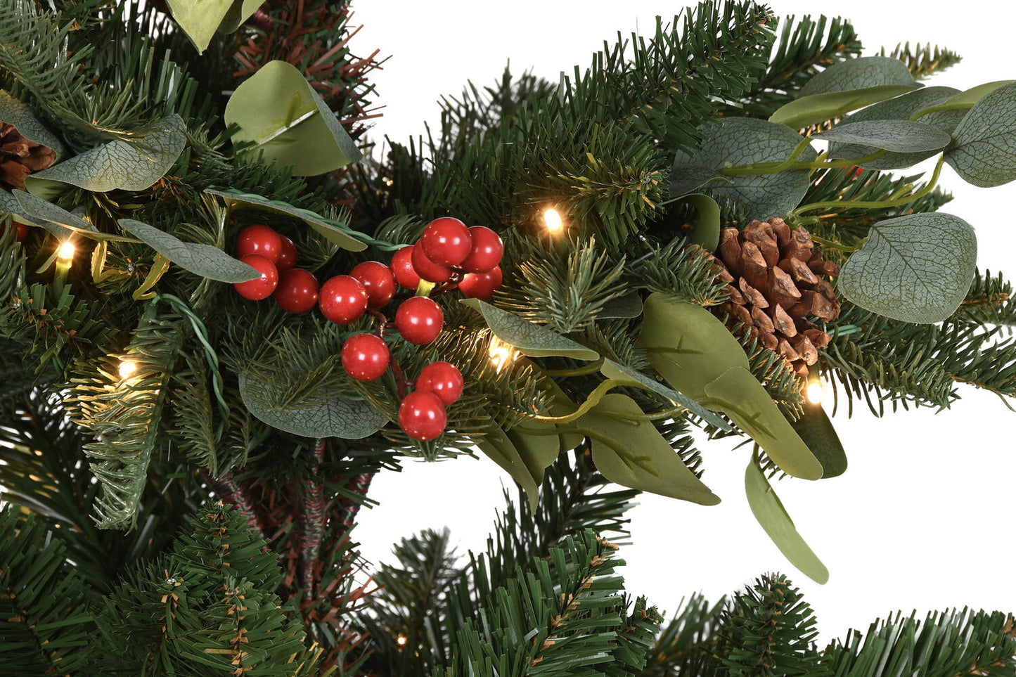 ARBOL LED PVC 95X95X150 160L EUCALIPTO VERDE