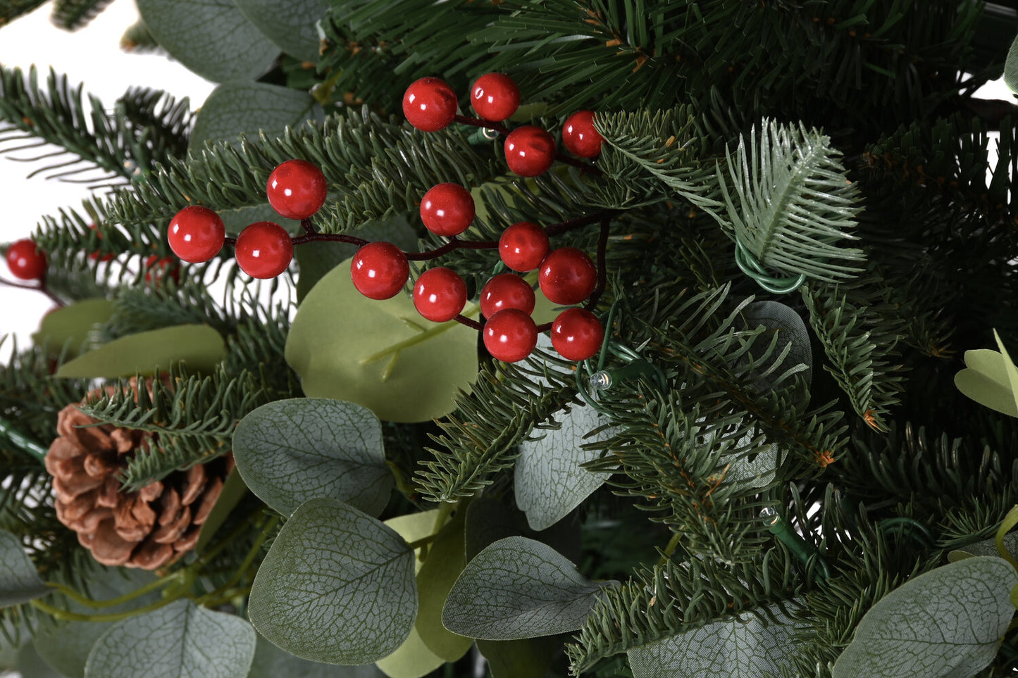 ARBOL LED PVC 95X95X150 160L EUCALIPTO VERDE
