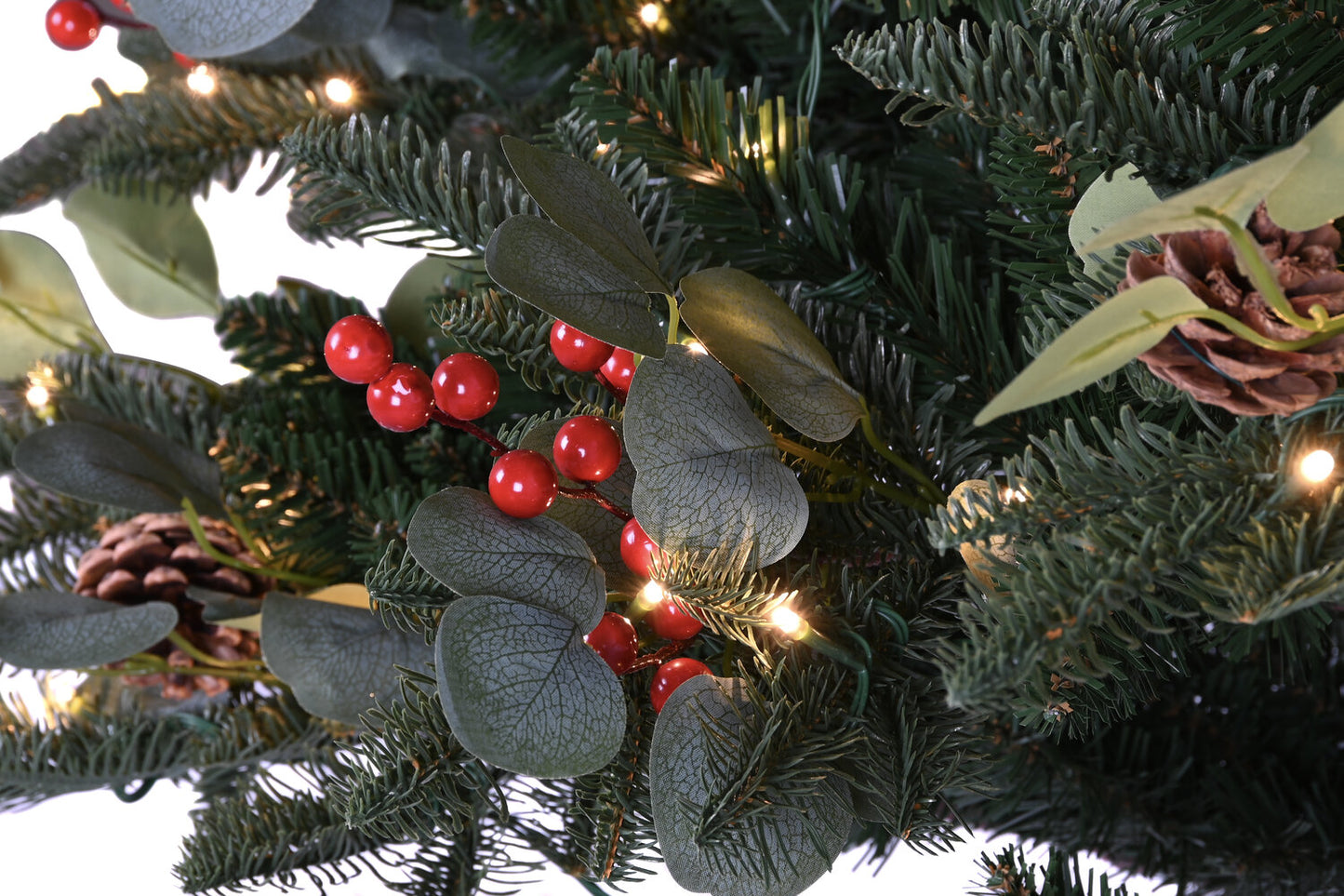 ARBOL LED PVC 144X144X240 EUCALIPTO VERDE
