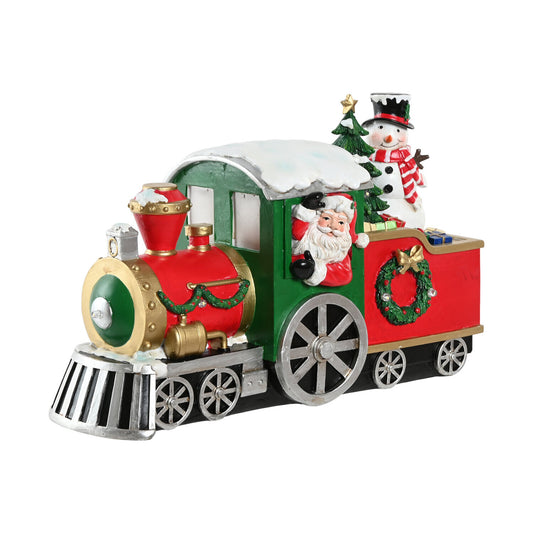 FIGURA LED RESINA 31X13X19 TREN ROJO