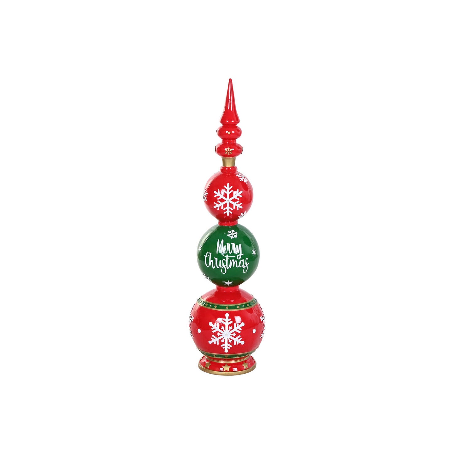 FIGURA LED RESINA 30X30X109 ROJO