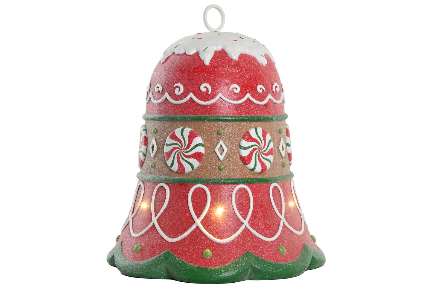 FIGURA LED RESINA 50X50X61 CAMPANA MULTICOLOR