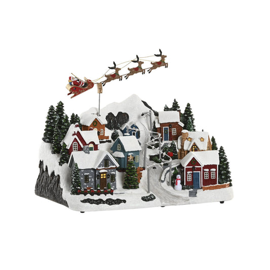 CIUDAD LED RESINA 38X26:5X29 MOVIMIENTO MUSICAL