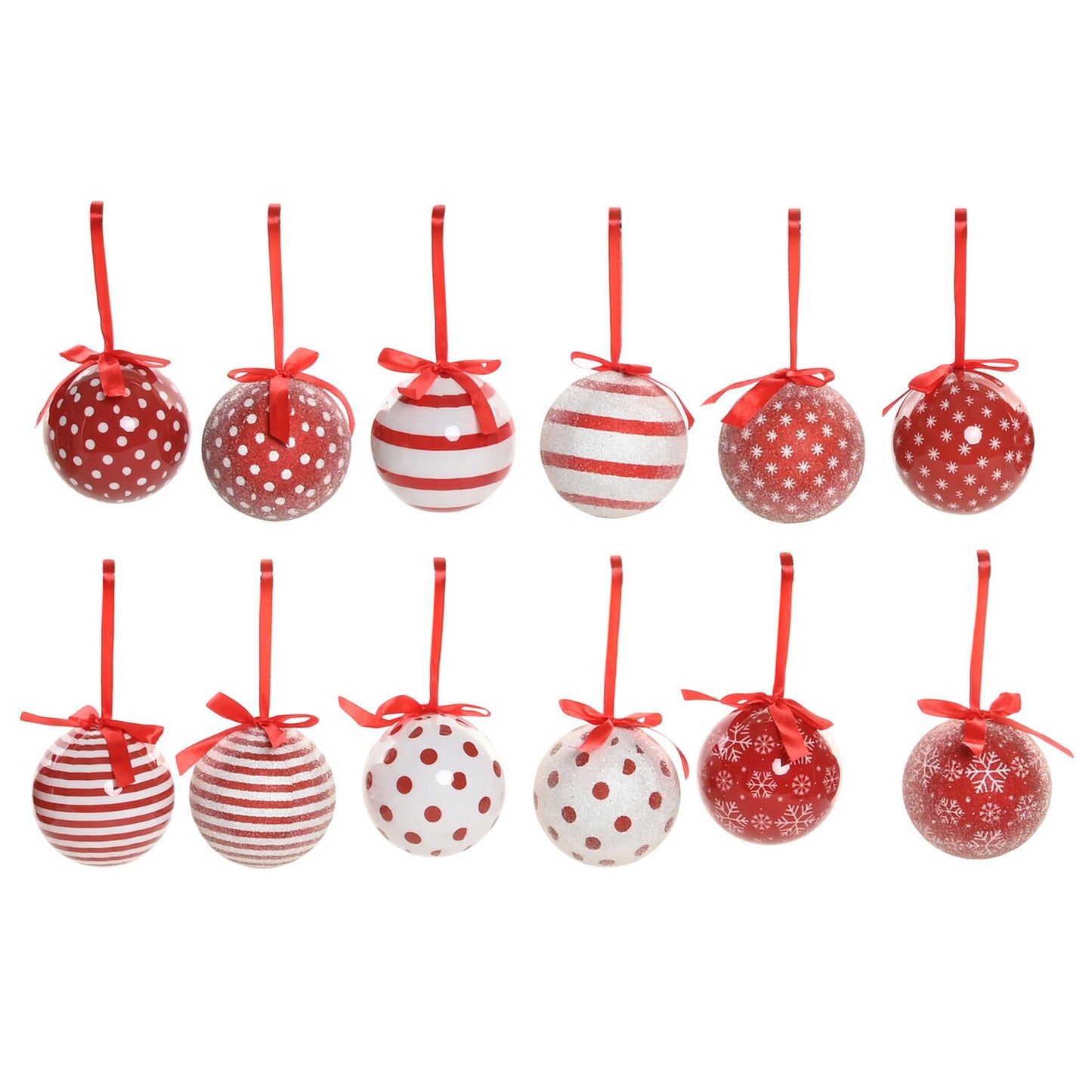 DECORACION COLGANTE SET 14 PVC 24X21X15:5 ROJO