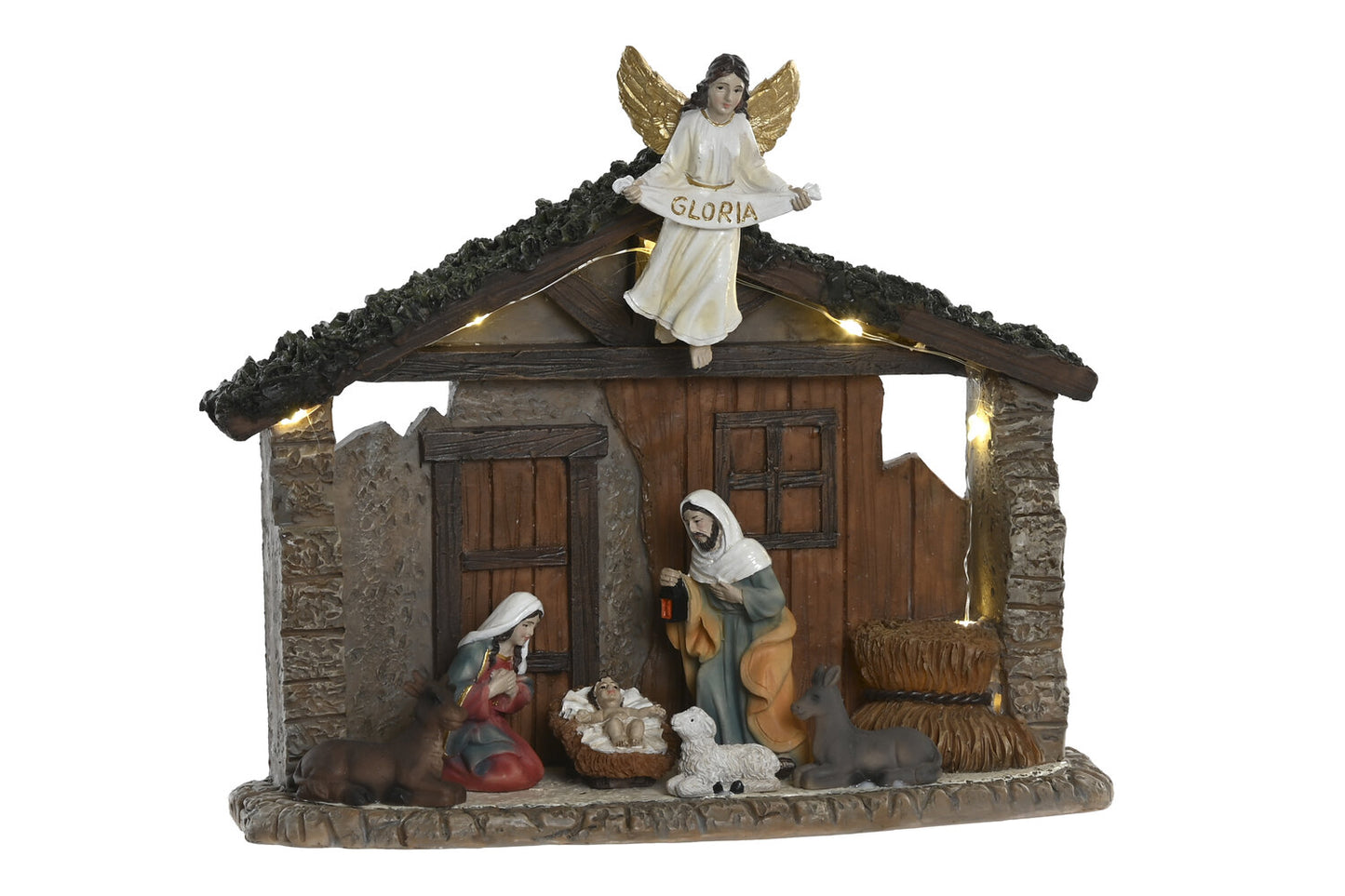 NACIMIENTO LED RESINA 21:5X8X17:5 MULTICOLOR