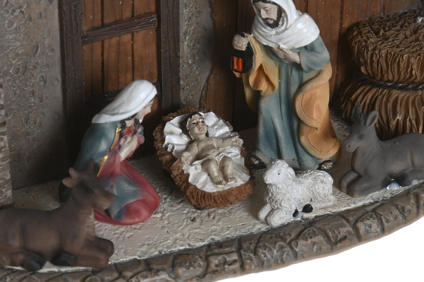 NACIMIENTO LED RESINA 21:5X8X17:5 MULTICOLOR