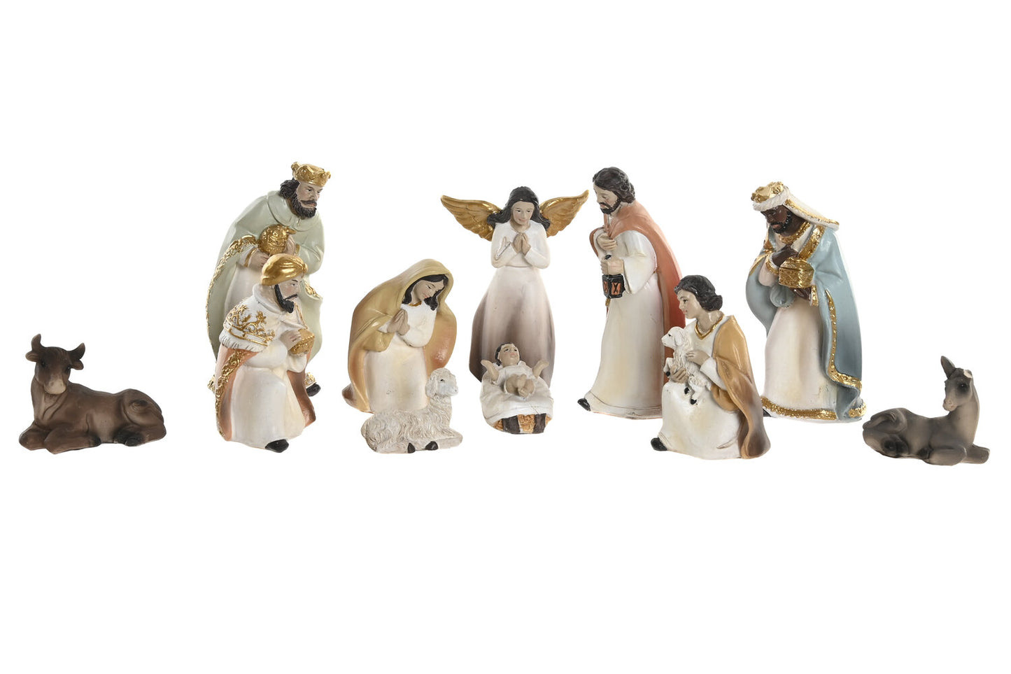 NACIMIENTO SET 11 RESINA 5X5X10:5 MULTICOLOR