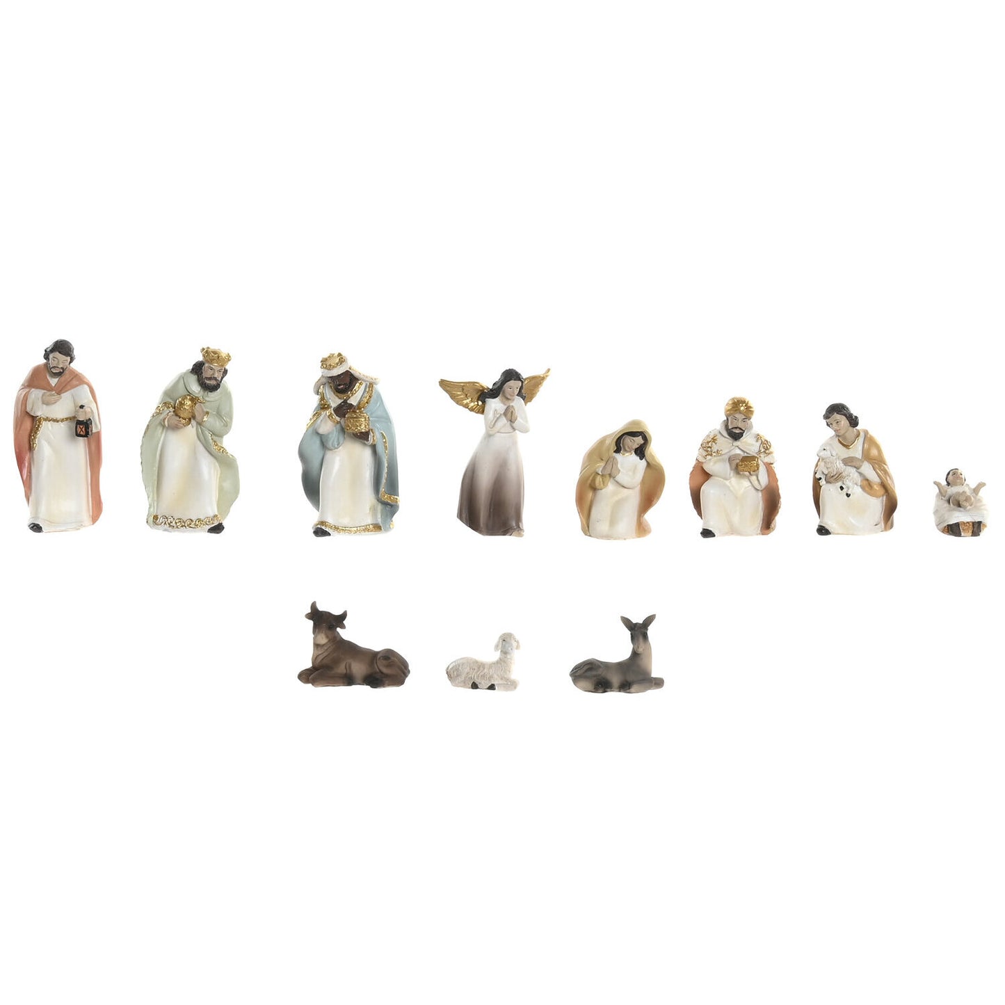 NACIMIENTO SET 11 RESINA 5X5X10:5 MULTICOLOR