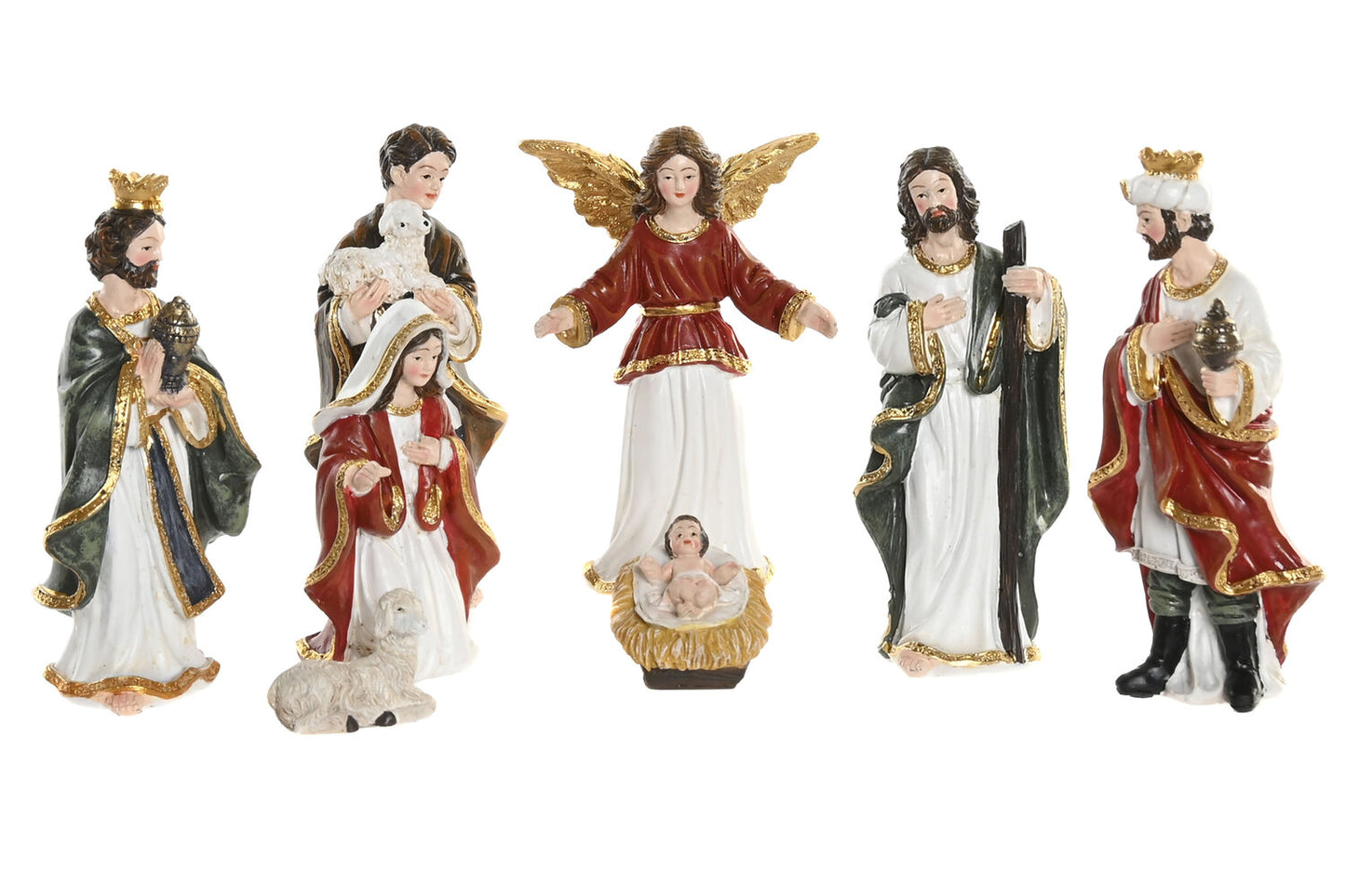 NACIMIENTO SET 8 RESINA 5X4X12 MULTICOLOR