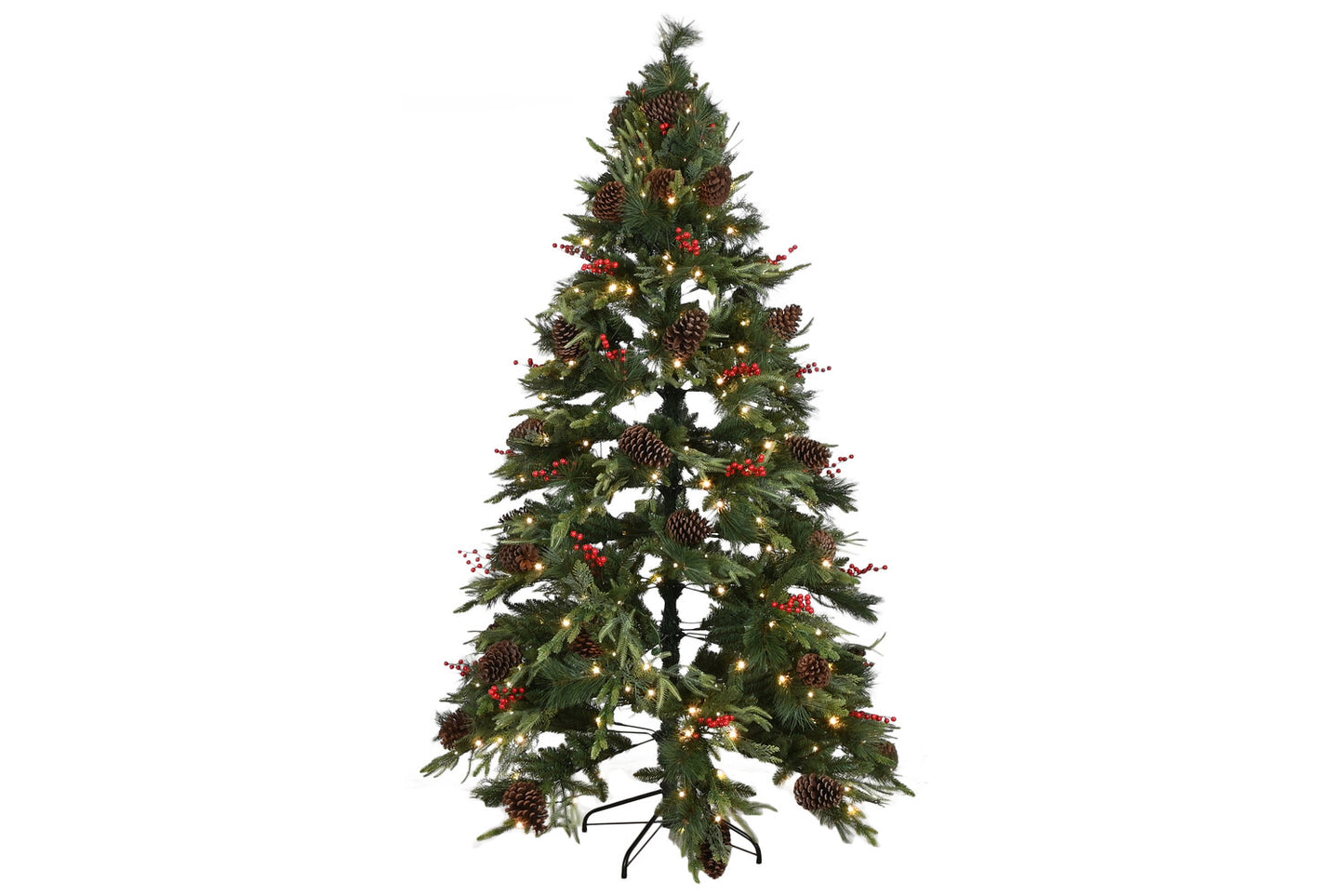 ARBOL LED PVC 120X120X210 360L 1129 RAMAS VERDE