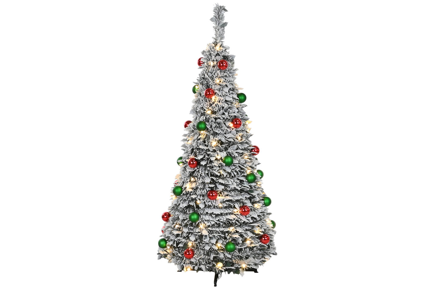ARBOL LED PVC 71X71X180 IP44 PLEGABLE NEVADO VERDE