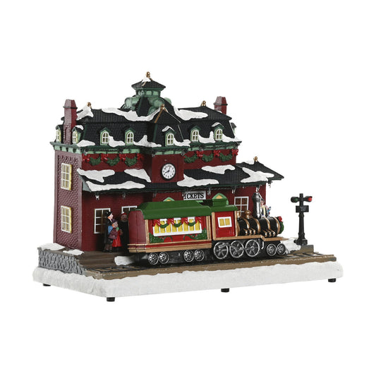 CASA LED RESINA 32X16X25 MOVIMIENTO MUSICAL