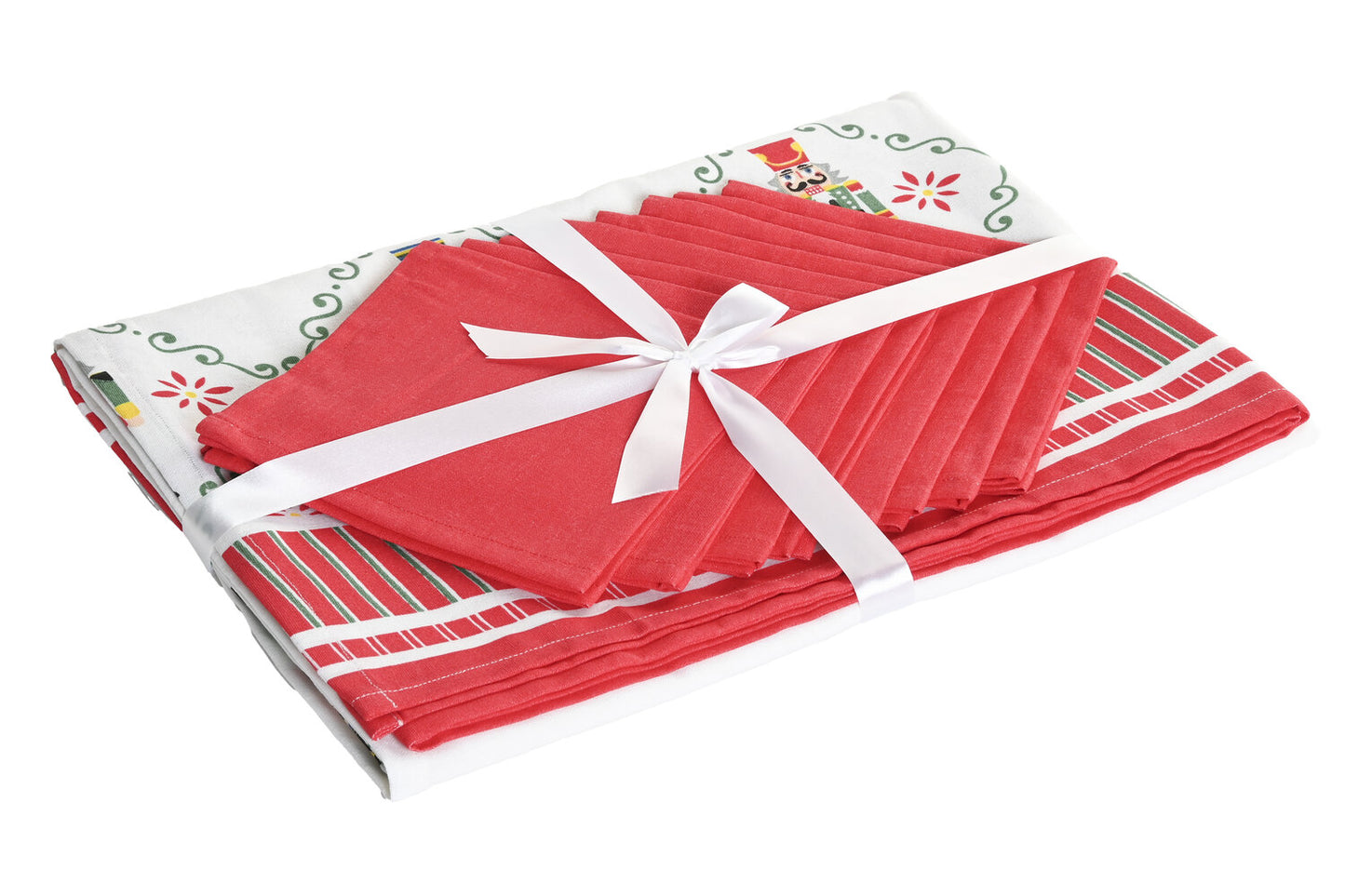 MANTEL SET 9 ALGODON 150X250X0:2 8SERV CASCANUECES