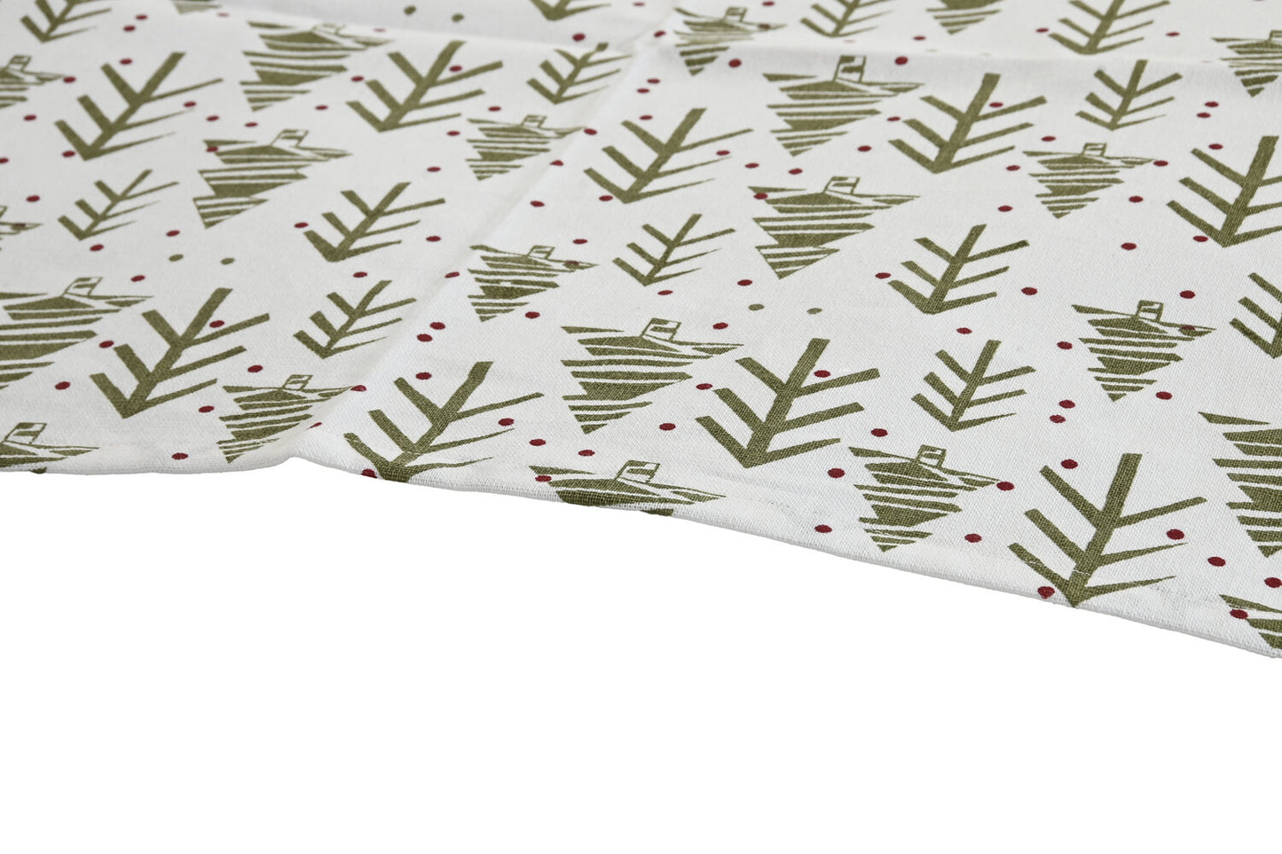 CAMINO MESA ALGODON 50X150X0:2 ARBOLES VERDE