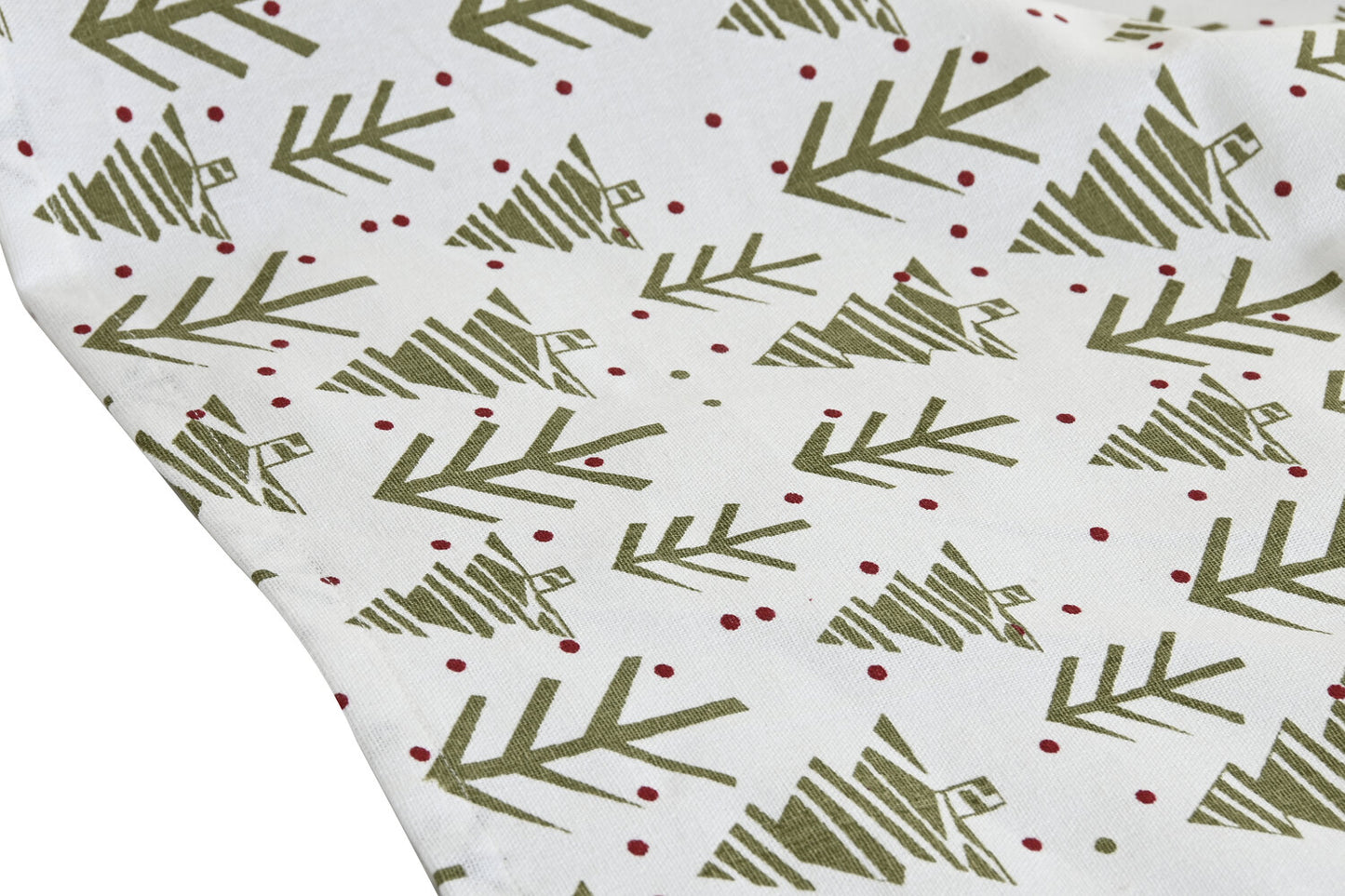 CAMINO MESA ALGODON 50X150X0:2 ARBOLES VERDE