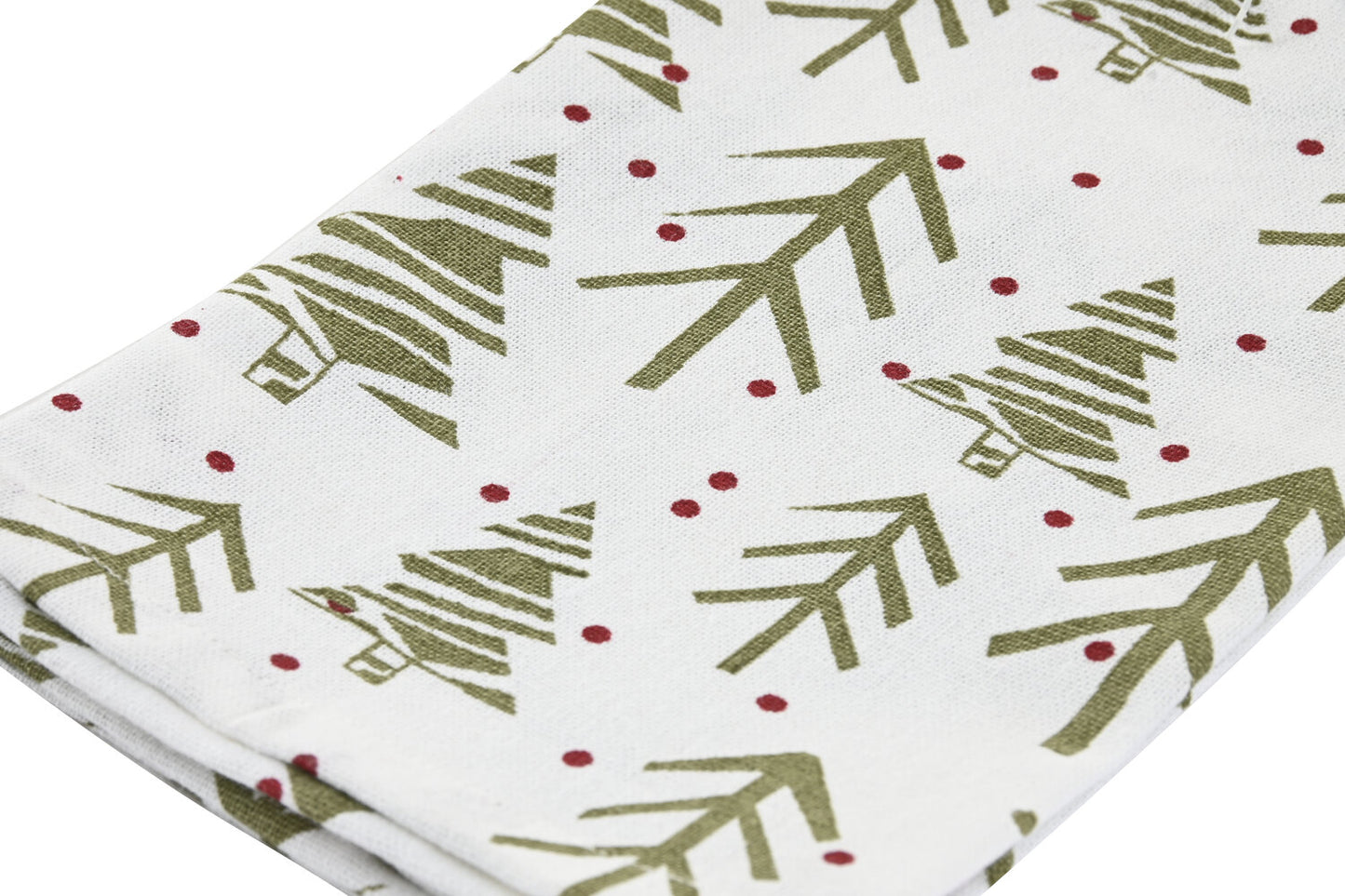 PAÑO SET 3 ALGODON 60X0:2X40 170GSM: ARBOLES VERDE