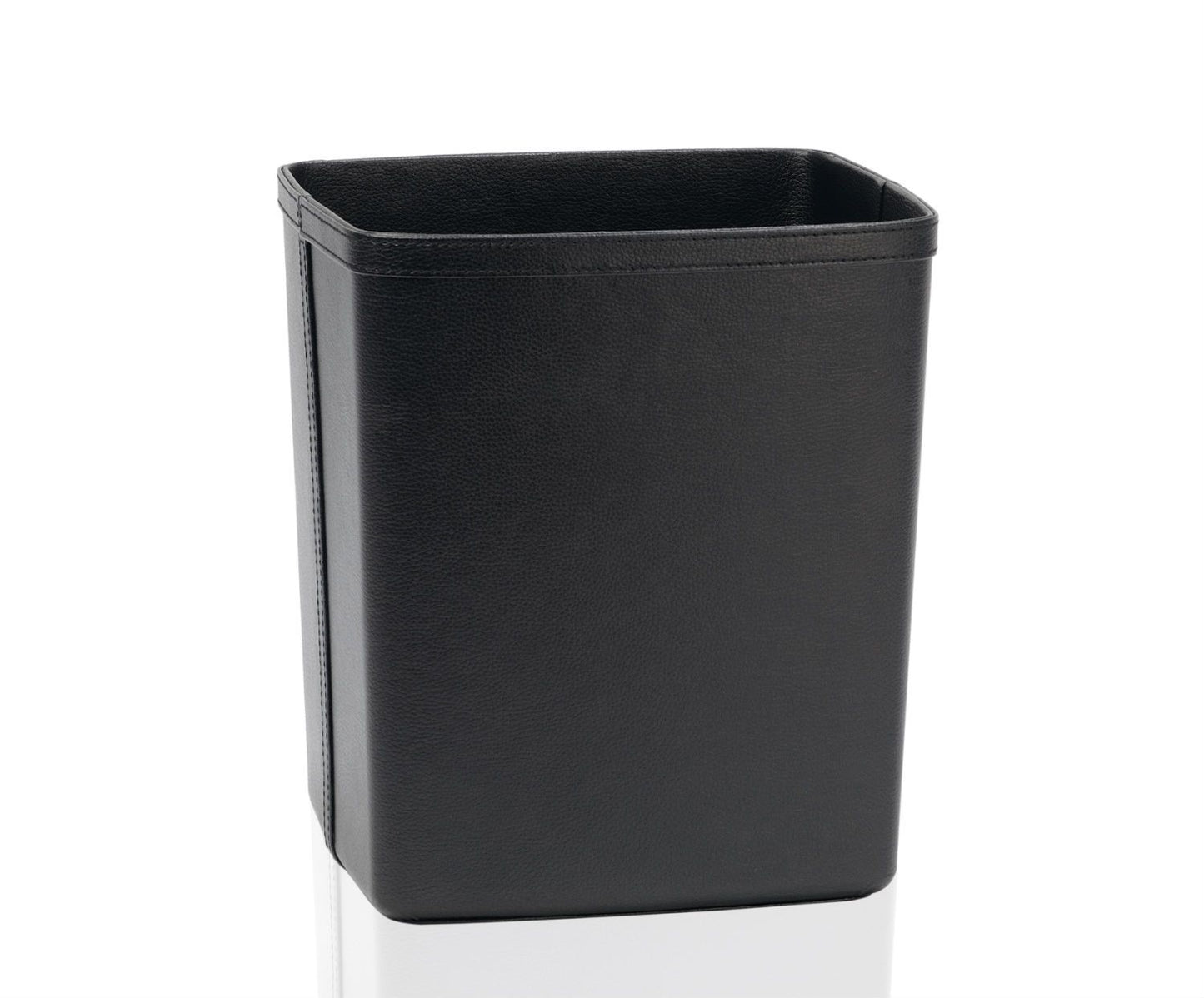 PAPELERA NEGRA EF. PIEL 25X21X29