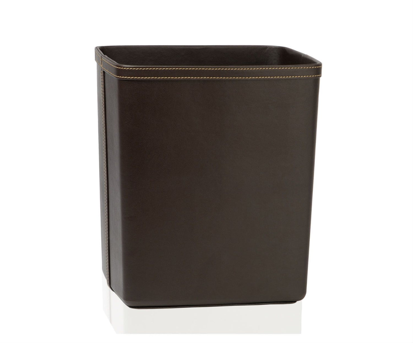 PAPELERA MARRON EF PIEL 25X21X29