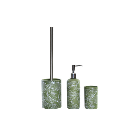 BAÑO SET 3 DOLOMITE PP 9:5X9:5X37 HOJA VERDE