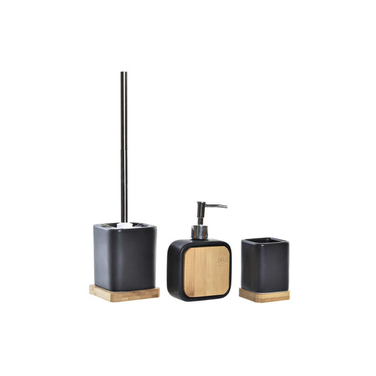 BAÑO SET 3 DOLOMITE 9X9X37:5 MATE NEGRO