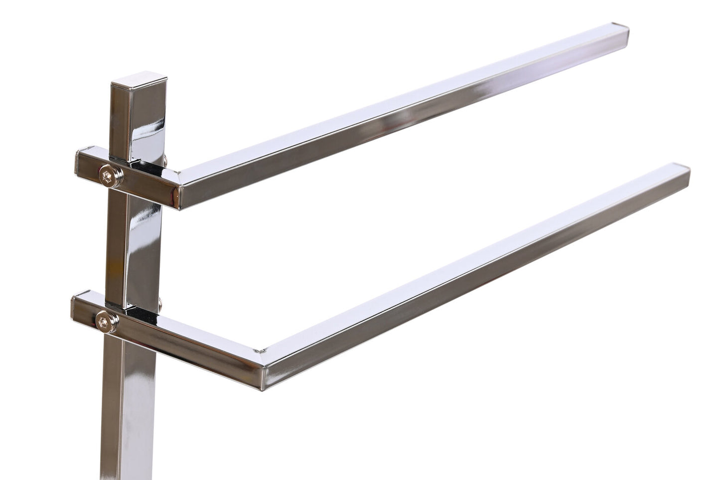 TOALLERO ACERO MDF 45X21X80 SIMIL MARMOL PLATEADO