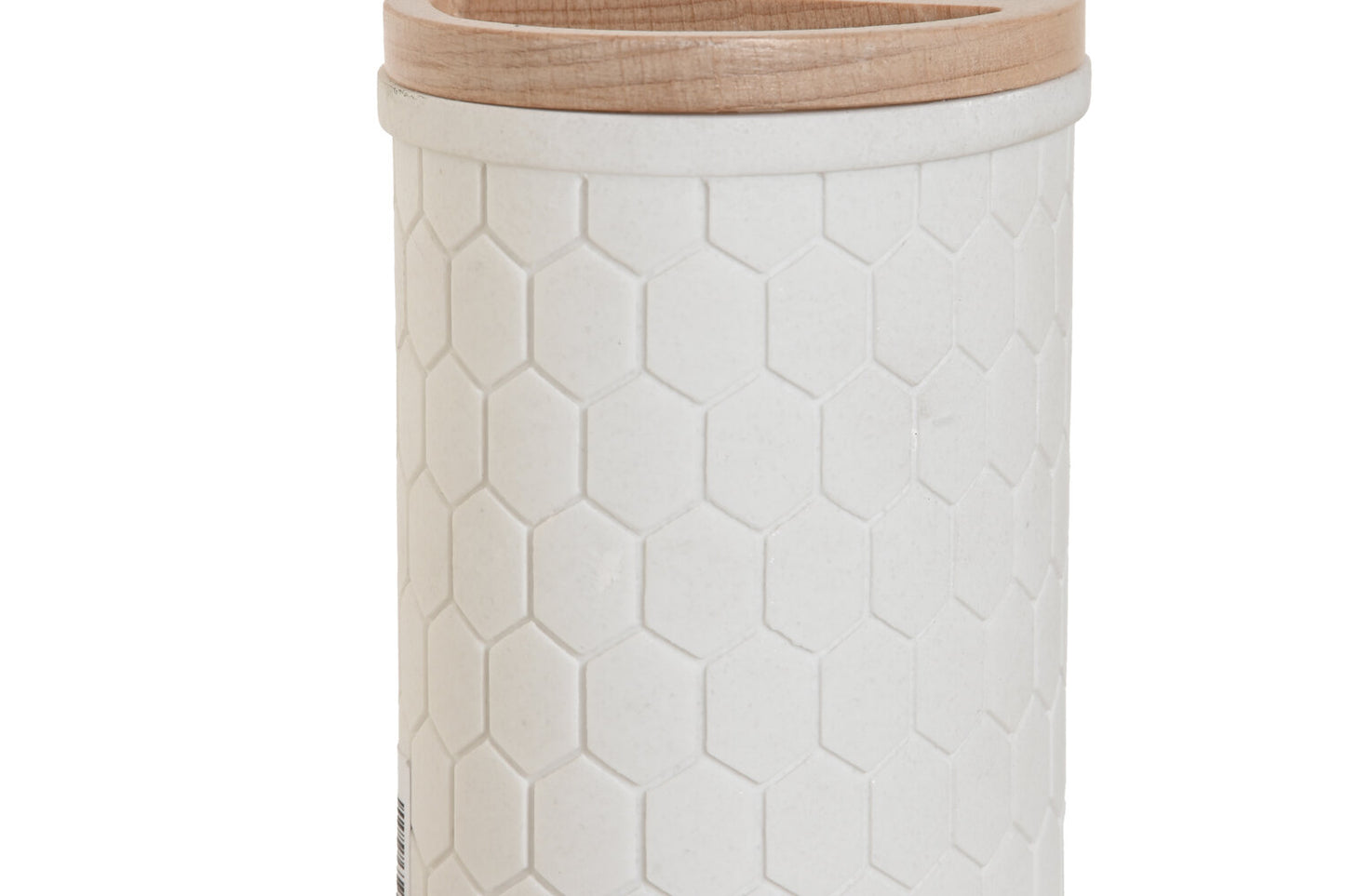 VASO RESINA BAMBU 9:5X7X11 BLANCO