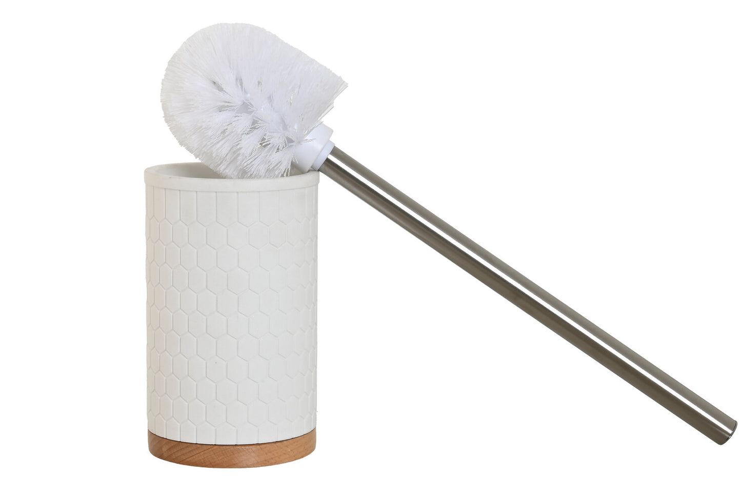 ESCOBILLERO RESINA BAMBU 9X9X37 BLANCO
