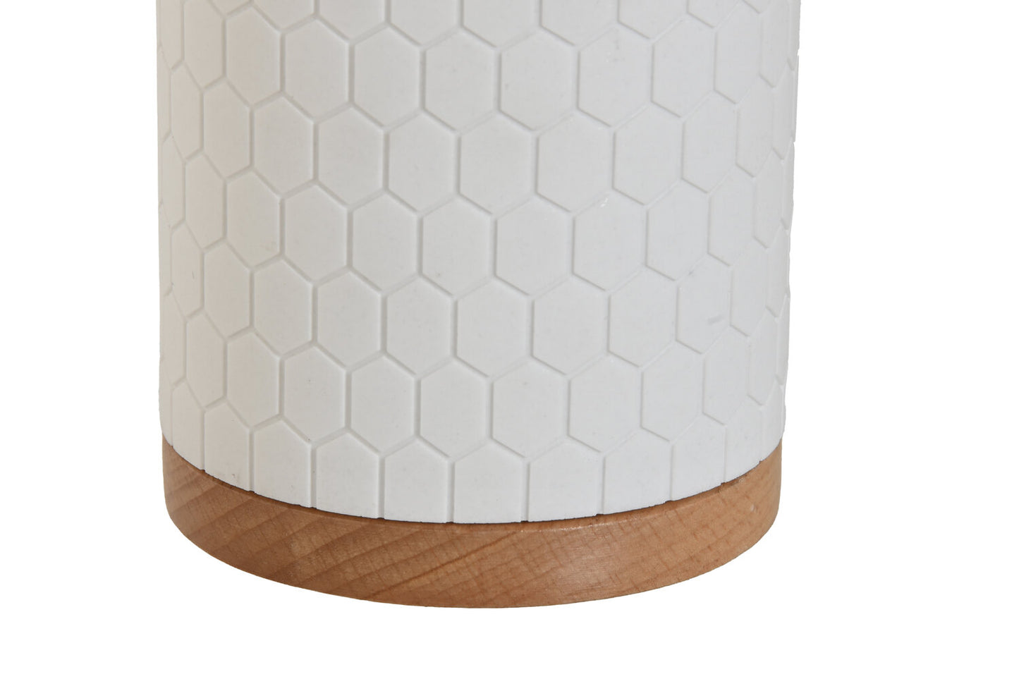 ESCOBILLERO RESINA BAMBU 9X9X37 BLANCO