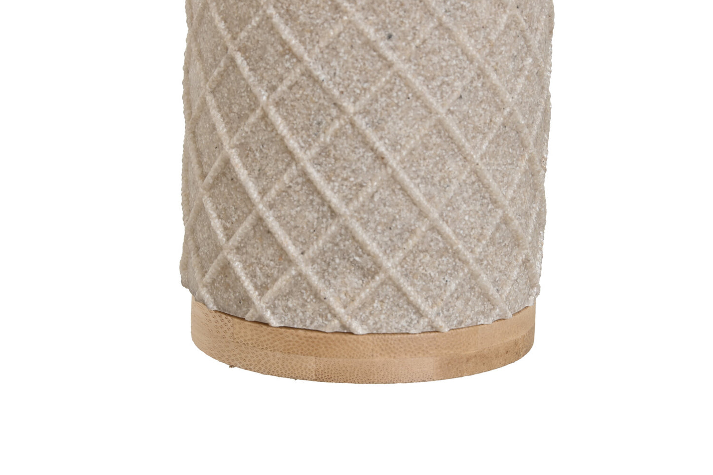VASO RESINA BAMBU 7:5X7:5X10 BEIGE