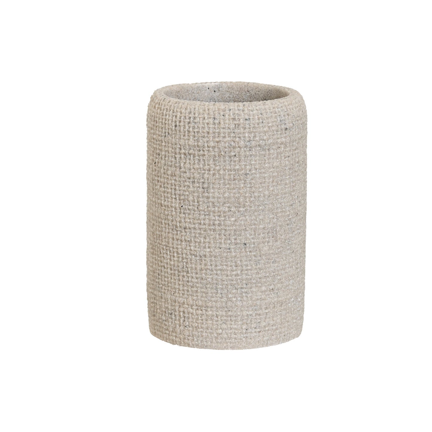 VASO RESINA 7X7X11 BEIGE