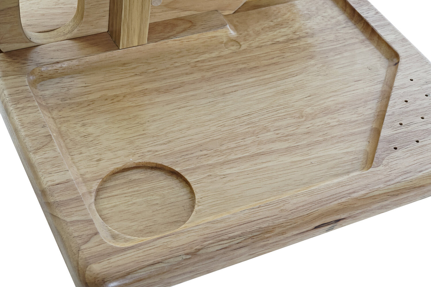 CORTADOR EMBUTIDO RUBBERWOOD INOX 29X29X10 NATURAL