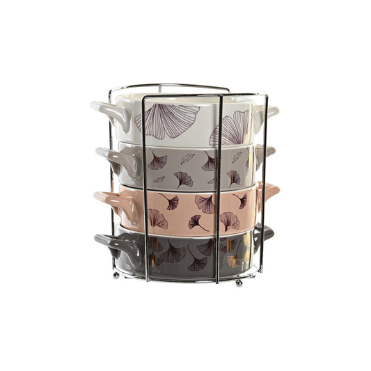 BOL SET 4 NEW BONE METAL 16:8X12:5X4:3 DORADO GRIS