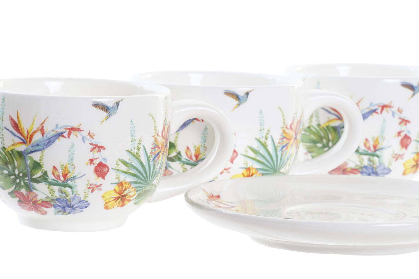 CAFE SET 6 DOLOMITE 20X18X20 180 ML TROPIC GARDEN