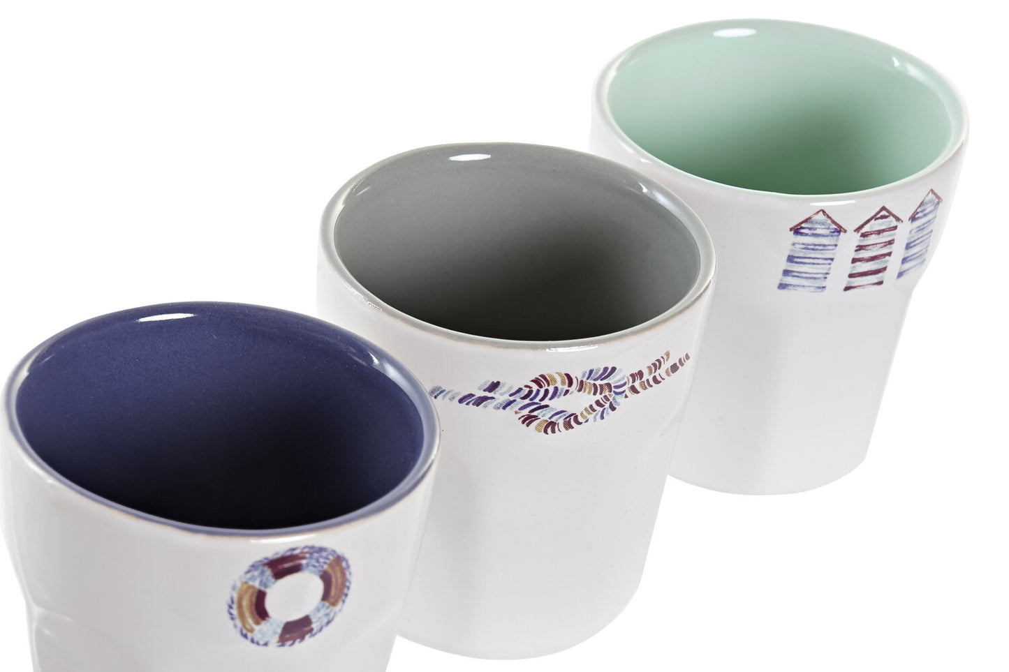CAFE SET SET 6 GRES 20X14:6X6 90 ML: SALITRE AZUL