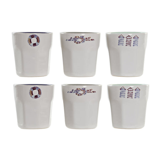 CAFE SET SET 6 GRES 20X14:6X6 90 ML: SALITRE AZUL