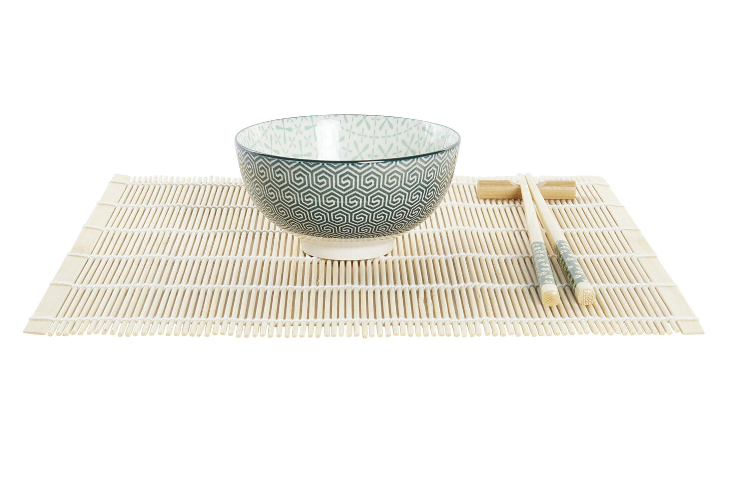 SUSHI SET 16 BAMBU GRES 14:5X14:5X31 VERDE