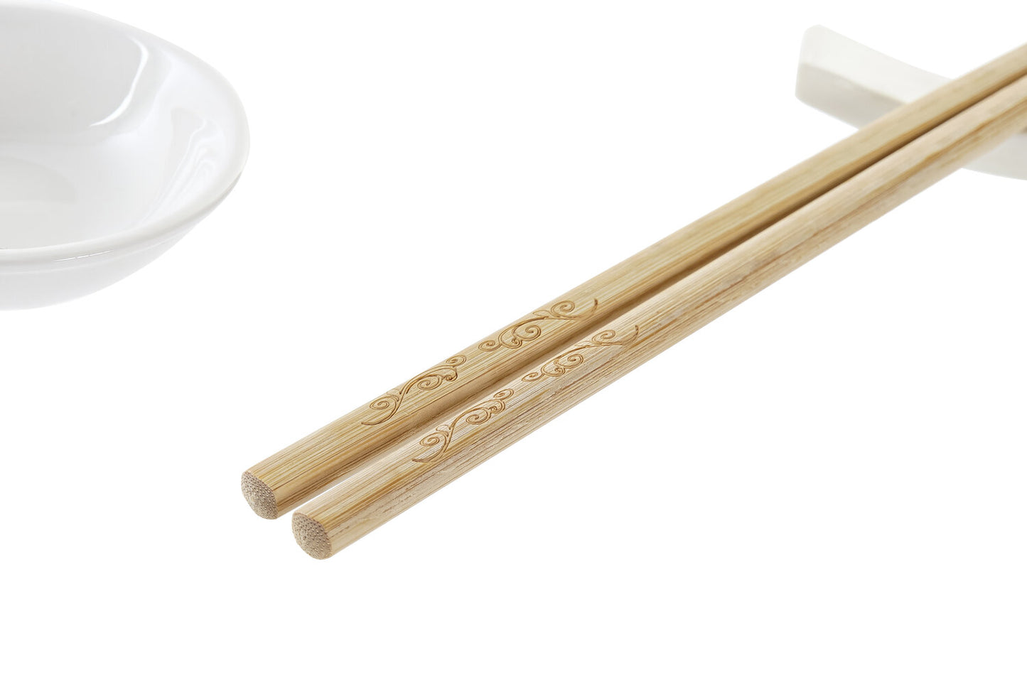 SUSHI SET 12 GRES BAMBU 27:3X20:3X2:5 BLANCO