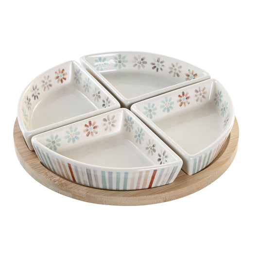 APERITIVO SET 5 GRES BAMBU 21:5X21:5X1 MULTICOLOR