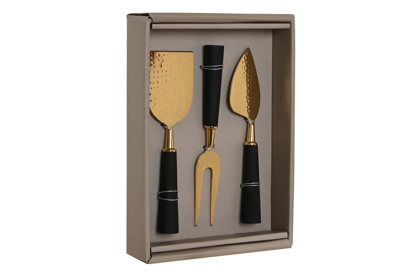 CUCHILLO SET 3 INOX RESINA 3:9X1X17:5 QUESO DORADO