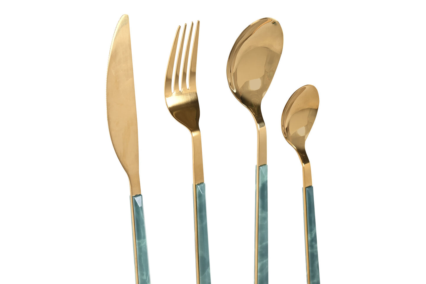 CUBERTERIA SET 16 INOX 2X0:3X21 2MM VERDE