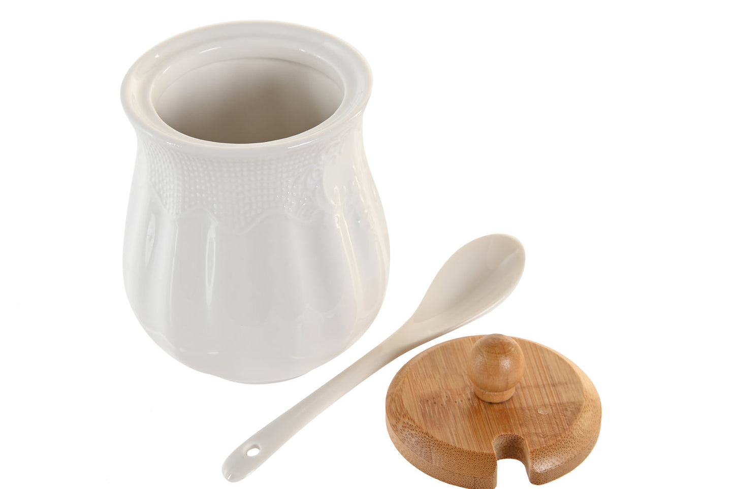 SALSERA SET 4 PORCELANA BAMBU 29:5X9X13 BLANCO