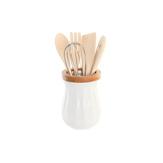 UTENSILIOS SET 6 PORCELANA BAMBU 10:5X10:5X15:5