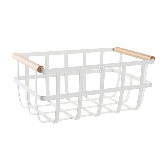 CESTA METAL PINO 36X22X15:5 BLANCO