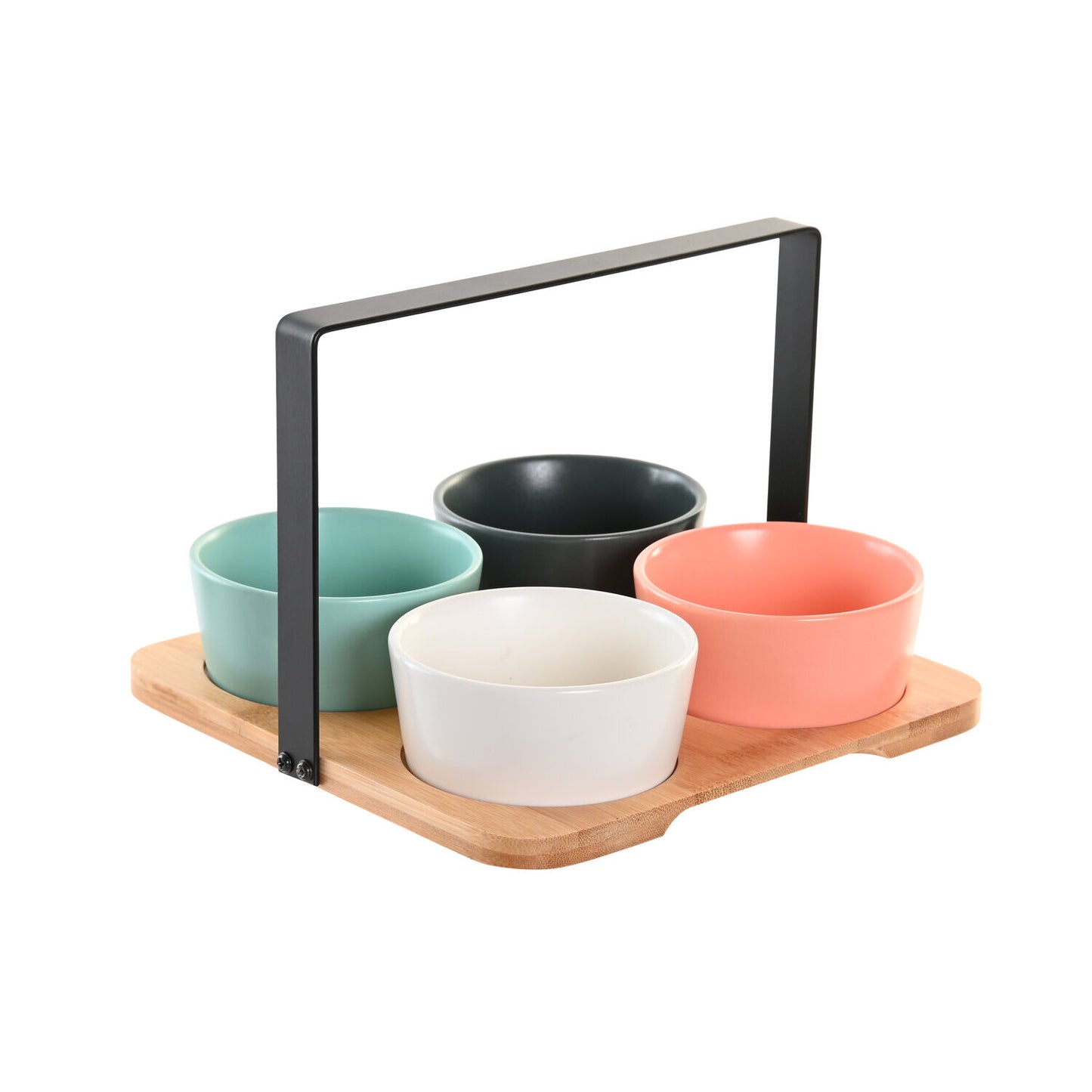 APERITIVO SET 5 BAMBU PORCELANA 20X20X14