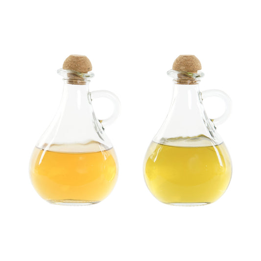 ACEITERA VINAGRERA SET 2 CRISTAL 9X9X14:5 230ML