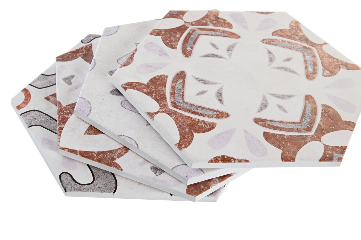 POSAVASOS SET 4 DOLOMITE CORCHO 10:8X10:8X0:7 GRIS