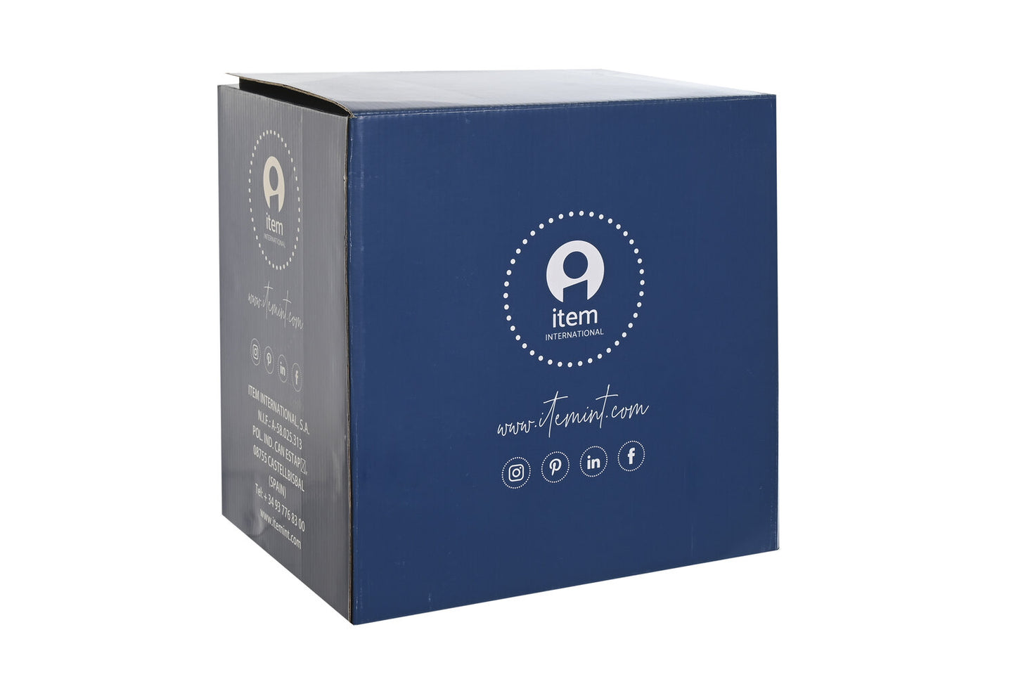 VAJILLA SET 18 PORCELANA 27X27X3 FLORAL AZUL