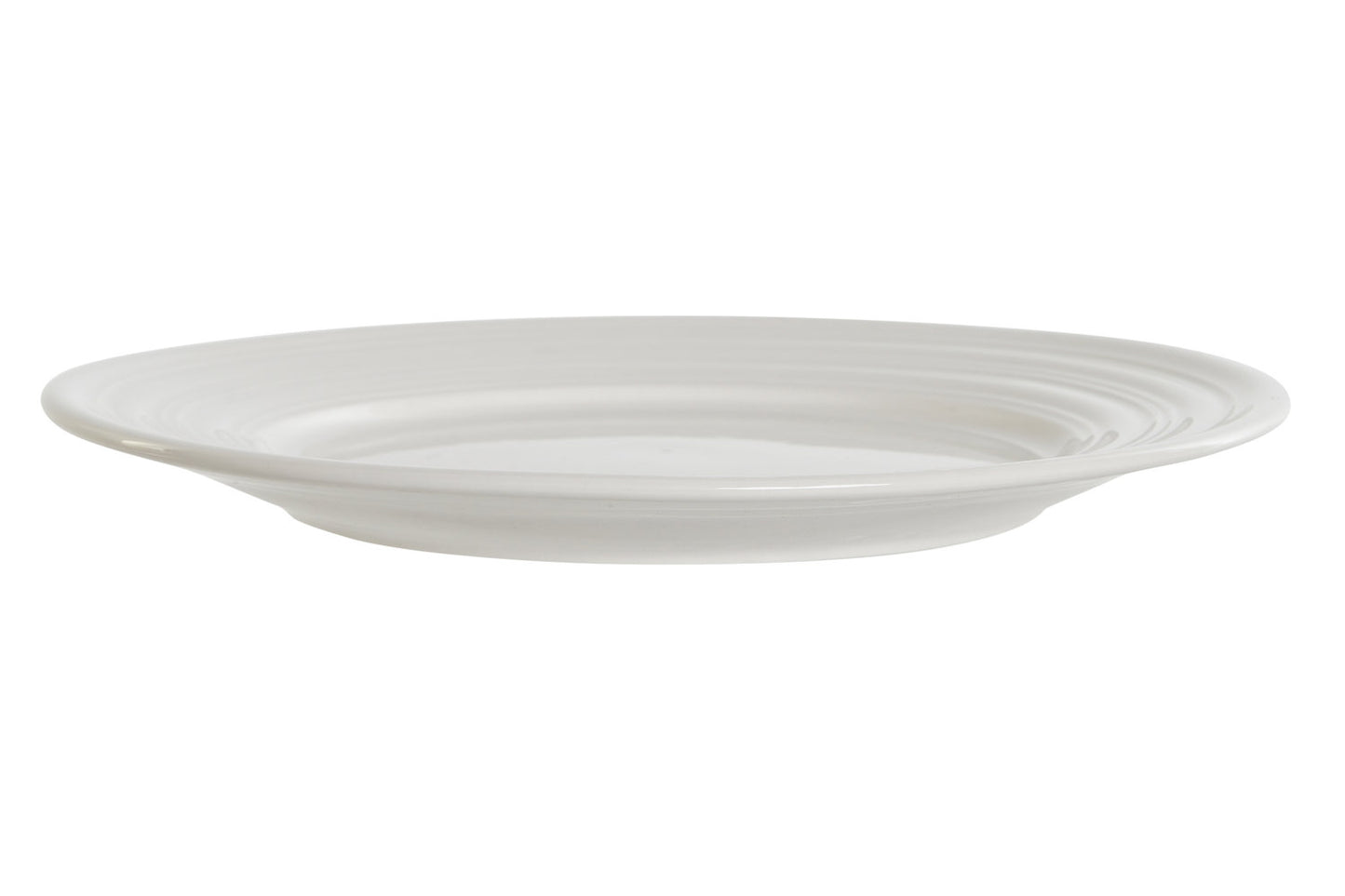 PLATO SET 4 PORCELANA 19X19X2 BLANCO