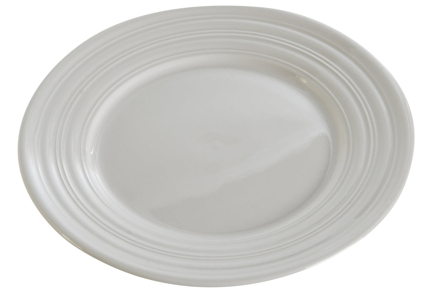 PLATO SET 4 PORCELANA 19X19X2 BLANCO